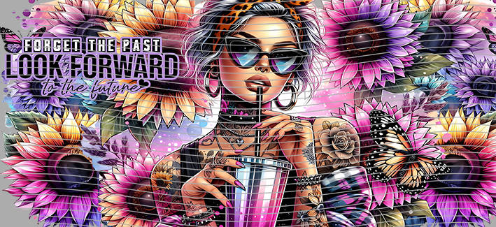 16oz Sunflower Girl-SU-141